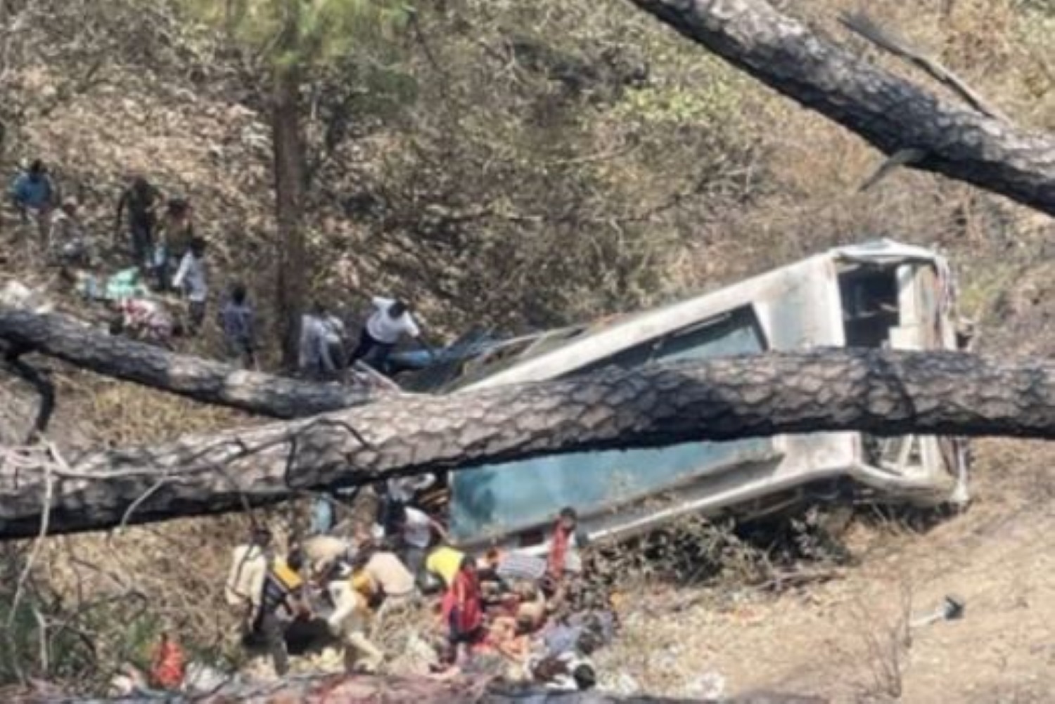 यूपी के हाथरस से जम्मू-कश्मीर गए तीर्थयात्रियों की बस खाई में गिरी, 21 की मौत, 60 से अधिक लोग घायल